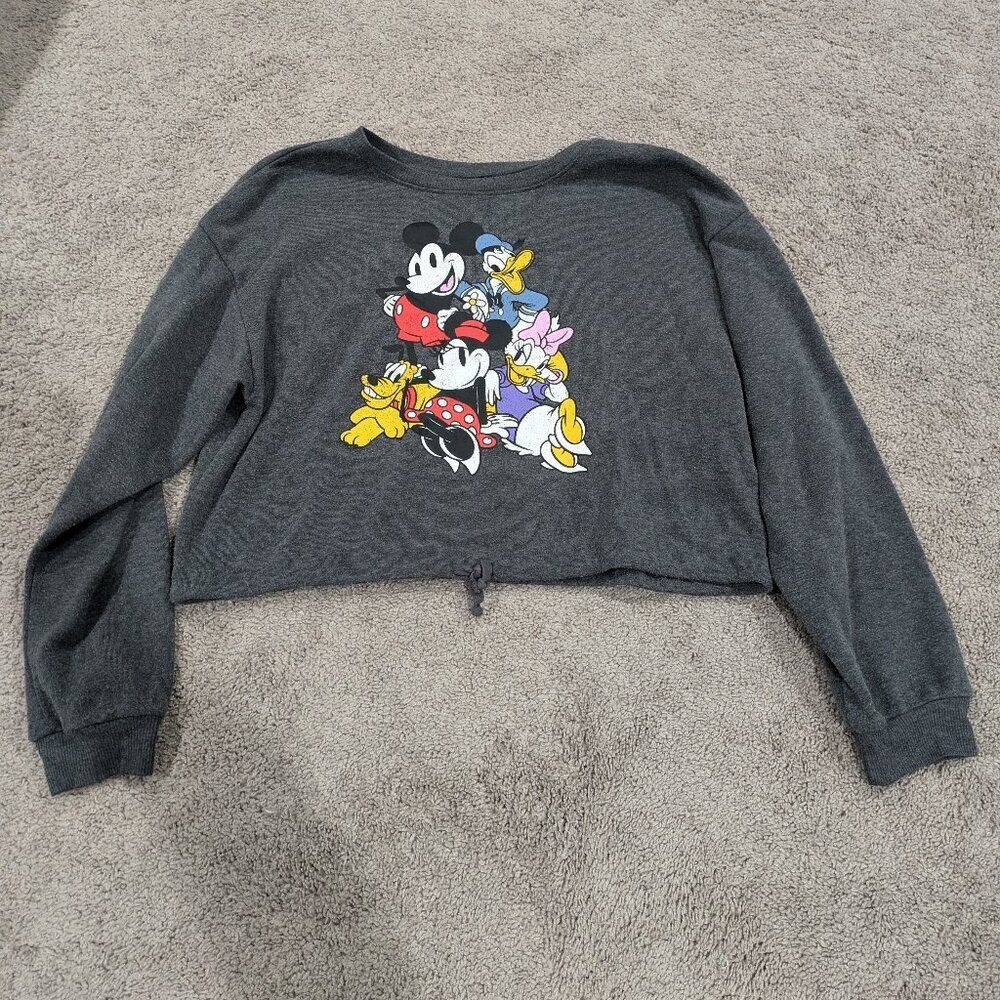 Disney Grey sweatshirt Mickey, Minnie, Donald, Disney, and Pluto Size XL